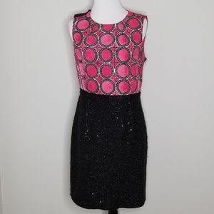 Rachel Roy Black and Pink Sleeveless Dress 6